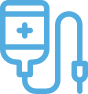 Intravenous saline drip