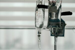 Hanging IV drip bags