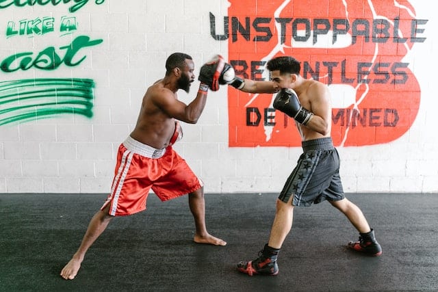 men boxing for exercise