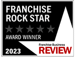 Franchise Rockstar 2023 franchise award badge