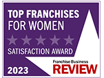 Top Franchises for Women 2024 franchise award badge