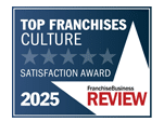 2025 top franchises culture award badge