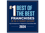 #1 best of the best 2024 franchise 500 award badge