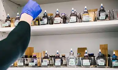 Nurse Practitioner Grabing wellness boosting vitamins for an injection or IV