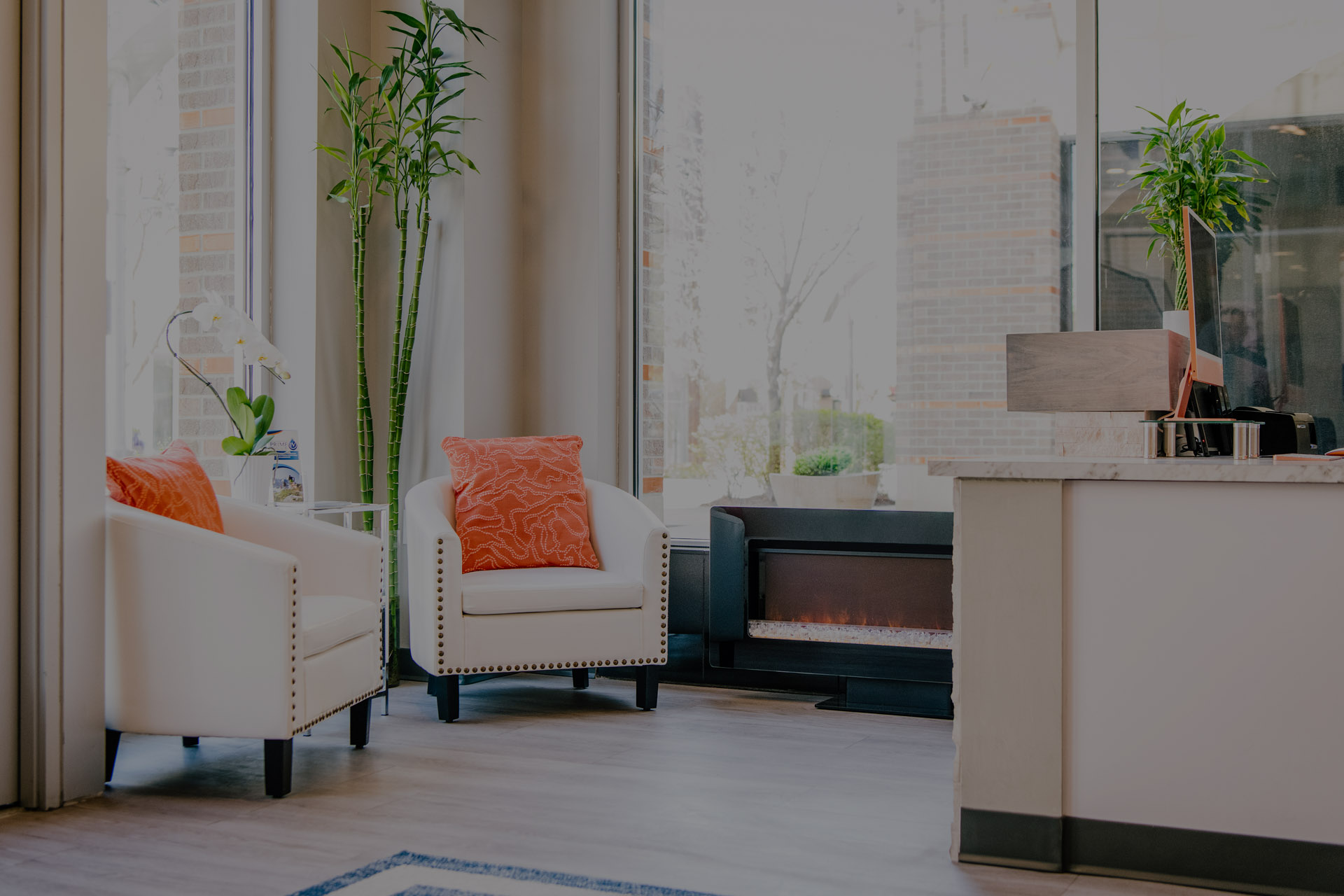 Welcoming entryway Prime IV lobby with relaxing atmosphere before treatment