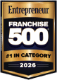 #1 in category 2026 franchise 500 award badge